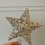 Gold Sparkle Star Tree Topper 21cm, thumbnail 3 of 3