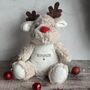 Personalised Plush Christmas Reindeer, thumbnail 1 of 2