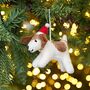 Felt Christmas Fido Dog Hanging, thumbnail 1 of 3