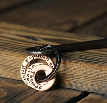 This Daddy Belongs To… Personalised Copper Keyring, 5 of 7