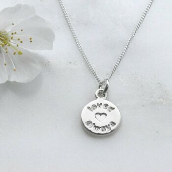 You Are Loved Always Silver 18th 21st Birthday Necklace, 3 of 6