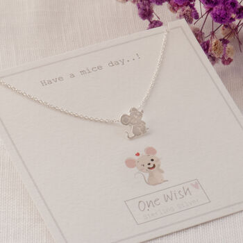 Mouse Sterling Silver Necklace, Animal Lover Gift, Gift For Her, Gift For Children, 3 of 9