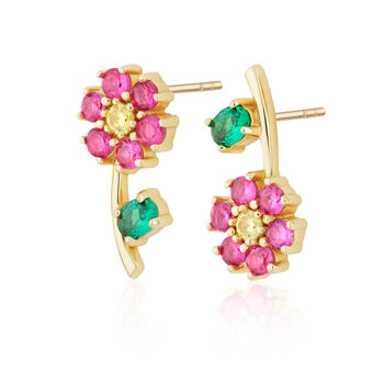 Mismatched Flower Stud Earrings, 4 of 5