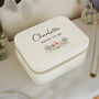 Personalised Wedding Travel Jewellery Box Gift For Bride, Bridesmaid And Mother Of The Bride, thumbnail 1 of 7