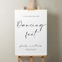 Romantic Wedding Dancing Feet Sign 'Phoebe', thumbnail 1 of 9