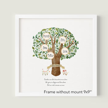 Personalised Family Tree Art Print, 5 of 5