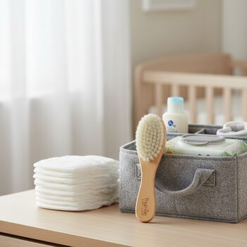 Thumble Baby Care Natural Wooden Baby Hair Brush, 4 of 7