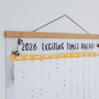'Exciting Times Ahead' 2026 Bumblebee Wall Planner, thumbnail 8 of 10