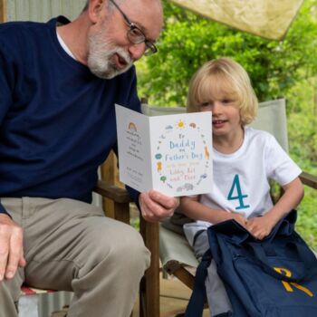 Personalised To Daddy On Fathers Day Card, 3 of 4