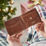 Personalised Leather Wallet With Coin Section, thumbnail 2 of 9