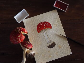 Fly Agaric Original Painting, 2 of 3