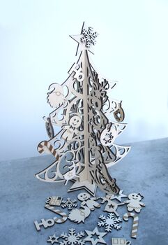 3D Personalised Christmas Tree Table Decoration Kit, 5 of 5