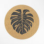 Cork Max Placemat Set Of Two | Monstera, thumbnail 3 of 5