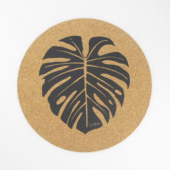 Cork Max Placemat Set Of Two | Monstera, 3 of 5