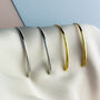 Sterling Silver Minimalist Open Hoop Earrings, thumbnail 4 of 7