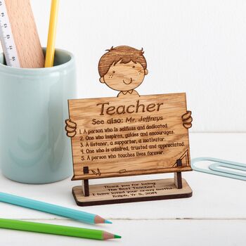 Definition Of A Teacher, Personalised Sign, 3 of 3