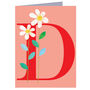 Mini D For Daisy Card, thumbnail 2 of 4