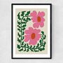 Floral Fern And Poppy A3 Print, thumbnail 2 of 4