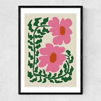 Floral Fern And Poppy A3 Print, 2 of 4