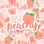 Just Peachy Sticker, thumbnail 2 of 3