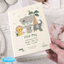 Personalised Jungle Animals New Baby Photo Album, thumbnail 1 of 2