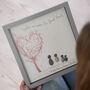 Personalised Love Tree Family Pebble Picture, thumbnail 1 of 6