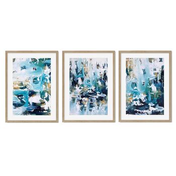 Large Abstract Set Of Three Prints Framed Wall Art, 7 of 7