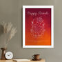 Personalised Diwali Colourful Ganesh Framed Print, thumbnail 6 of 6