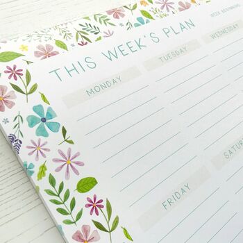 A4 Floral Weekly Planner, 5 of 6