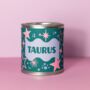 Taurus Zodiac Soy Wax Vegan Candle, thumbnail 2 of 5