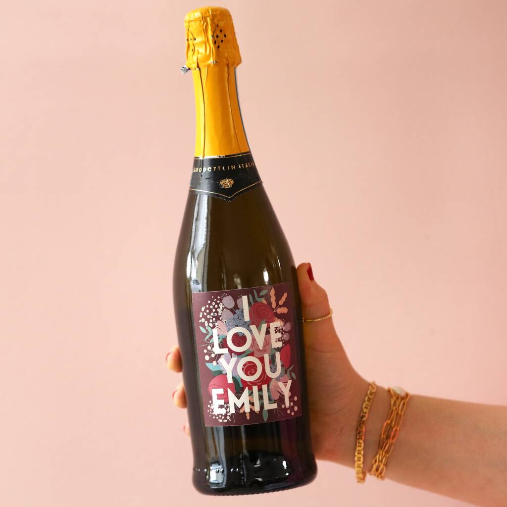 Personalised I Love You Prosecco, 1 of 3