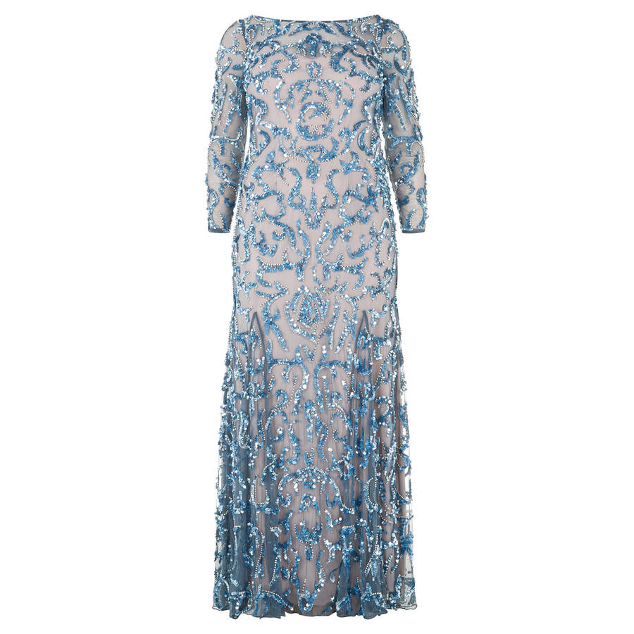Pallas Powder Blue Long Dress By Brand X | notonthehighstreet.com