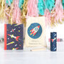 Space Rocket Stationery Set With Personalised Bag, thumbnail 1 of 2