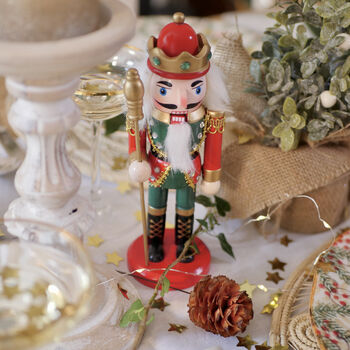Pair Of Jolly Traditional Christmas Nutcrackers, 6 of 10