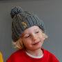Personalised Embroidered Bobble Hat, thumbnail 2 of 7