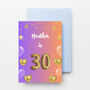 Personalised Gold 30th Birthday Card, thumbnail 3 of 3