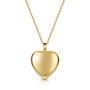 Heart Urn Ashes Necklace – 18 K Gold Plate, thumbnail 1 of 5