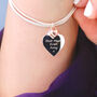 Personalised Love You Mum Heart Bracelet, thumbnail 1 of 7