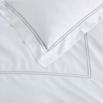 Lexington Silver Grey Two Line Sateen Bed Linen, 4 of 9