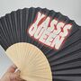 Handheld Yasss Queen Folding Fan, thumbnail 1 of 3