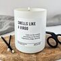 Personalised Virgo Zodiac Candle, thumbnail 1 of 7