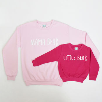 Mum And Me Mama Bear Sweatshirt Jumper Set, 5 of 11