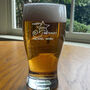 50th Birthday Shooting Star Pint Glass, thumbnail 5 of 7
