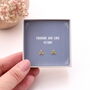 'Friends Are Stars' Sterling Silver Star Cluster Earrings, thumbnail 1 of 9