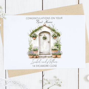 Personalised New House Front Door Card, 2 of 2