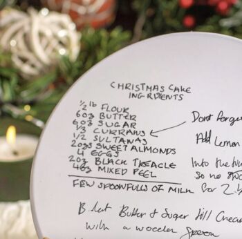 Personalised Festive Hand Written Recipe Tin, 3 of 3