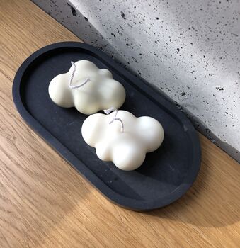 Oval Coaster Display Tray | Concrete Jesmonite, 5 of 9