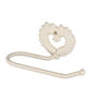 Ivory Iron Heart Wall Mounted Toilet Roll Holder, thumbnail 2 of 5