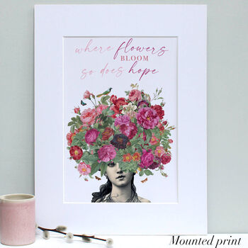 Mindful Floral Quote Print, 7 of 11