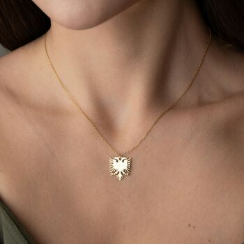 Heritage Albanian Eagle Necklace, 6 of 9